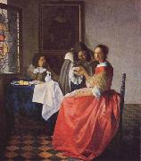 Johannes Vermeer Girl with the Wine Glass oil